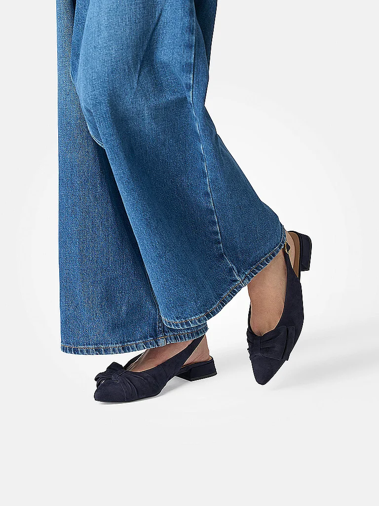 Paul Green Slingback Flats Navy 38 7